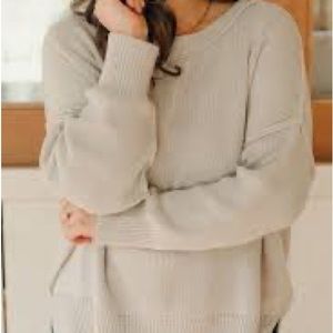 Carly Jean Cynthia Sweater Grey